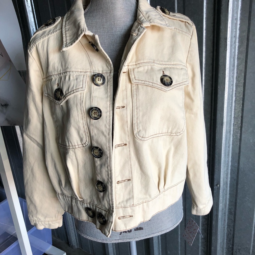 Free People Jean Jacket Sz S - Picture 5 of 6